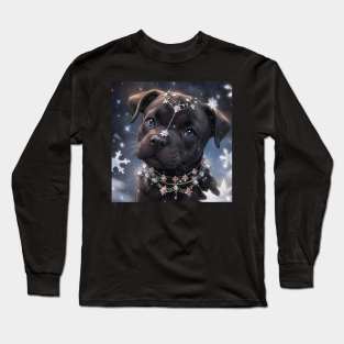 Cartoon Staffy Long Sleeve T-Shirt